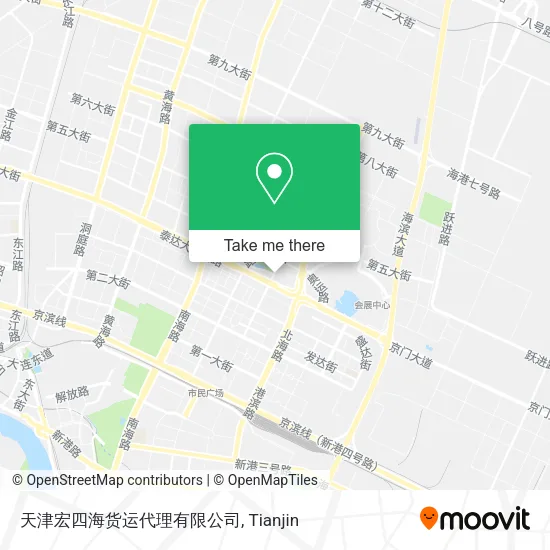 天津宏四海货运代理有限公司 map