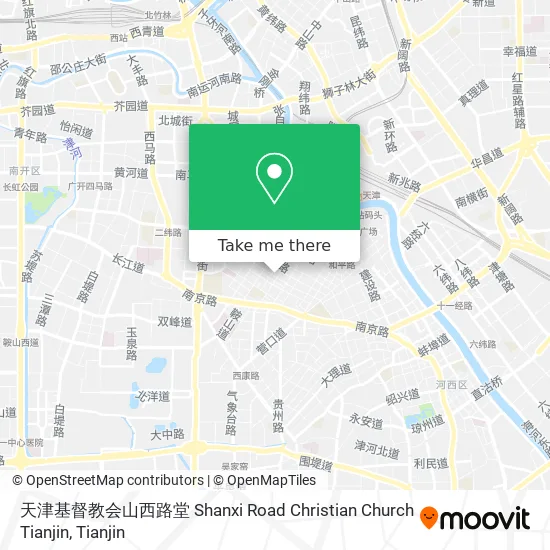 天津基督教会山西路堂 Shanxi Road Christian Church Tianjin map