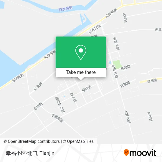 幸福小区-北门 map