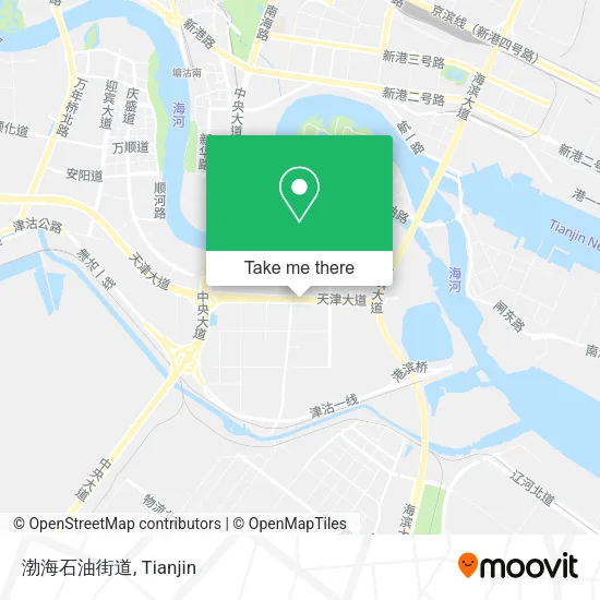 渤海石油街道 map