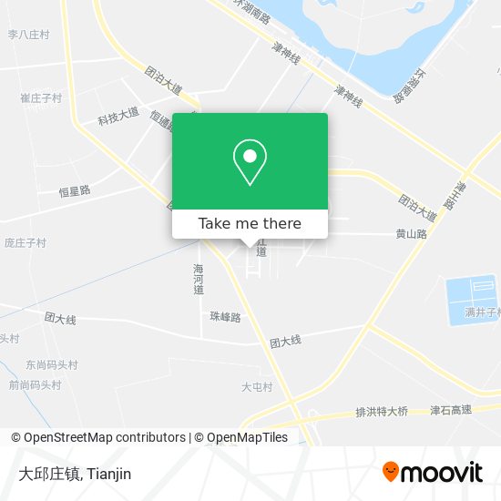 大邱庄镇 map