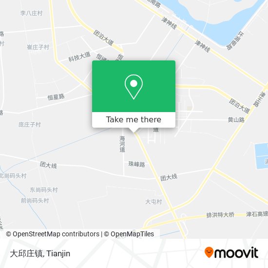 大邱庄镇 map