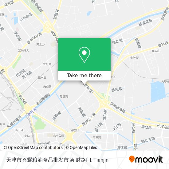 天津市兴耀粮油食品批发市场-财路门 map