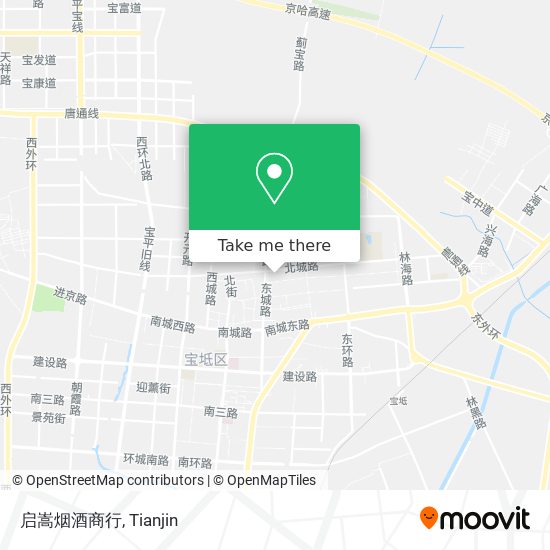 启嵩烟酒商行 map