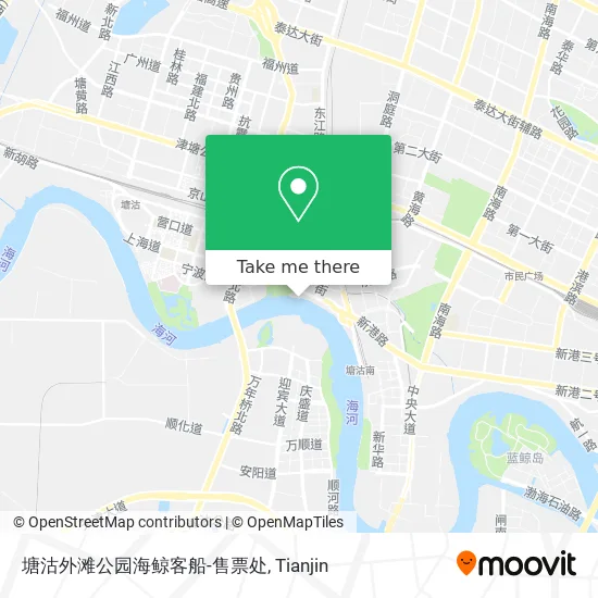 塘沽外滩公园海鲸客船-售票处 map