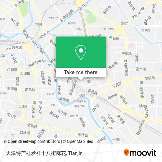 天津特产桂发祥十八街麻花 map