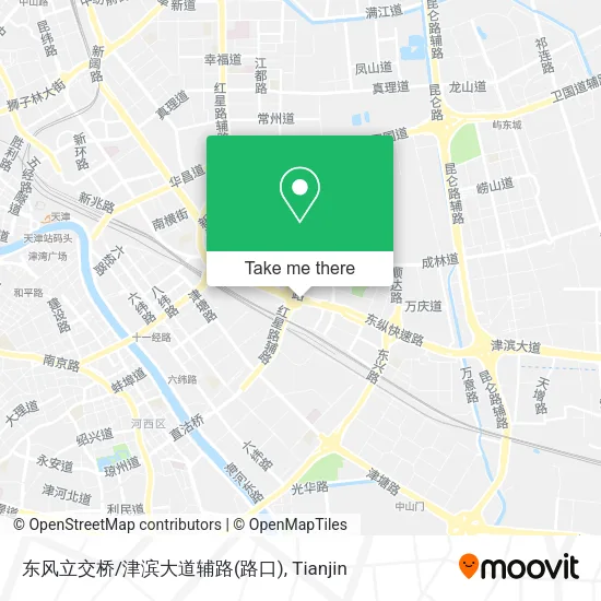 东风立交桥/津滨大道辅路(路口) map