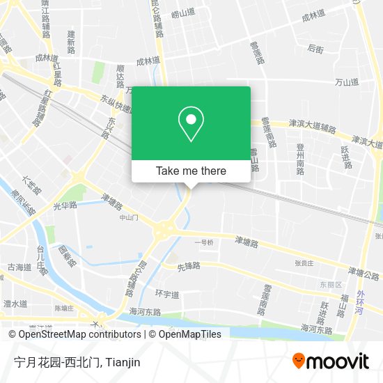 宁月花园-西北门 map