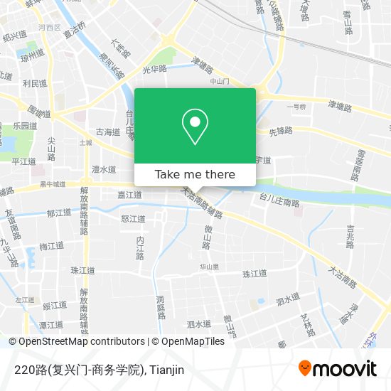 220路(复兴门-商务学院) map