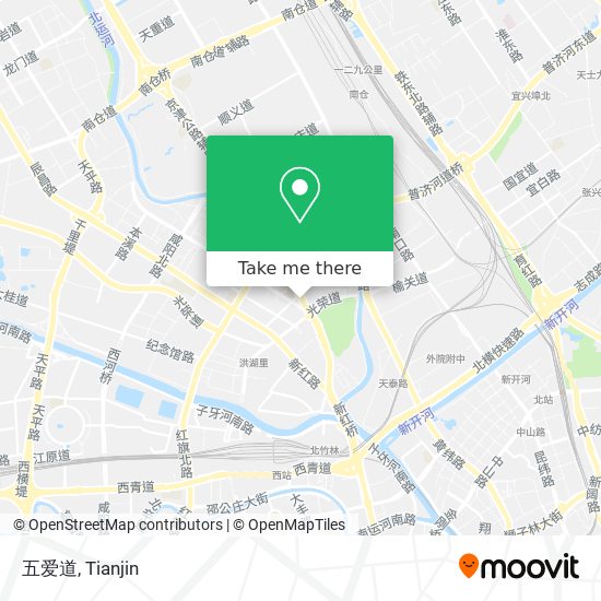 五爱道 map