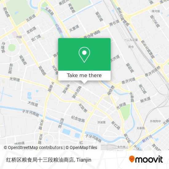 红桥区粮食局十三段粮油商店 map