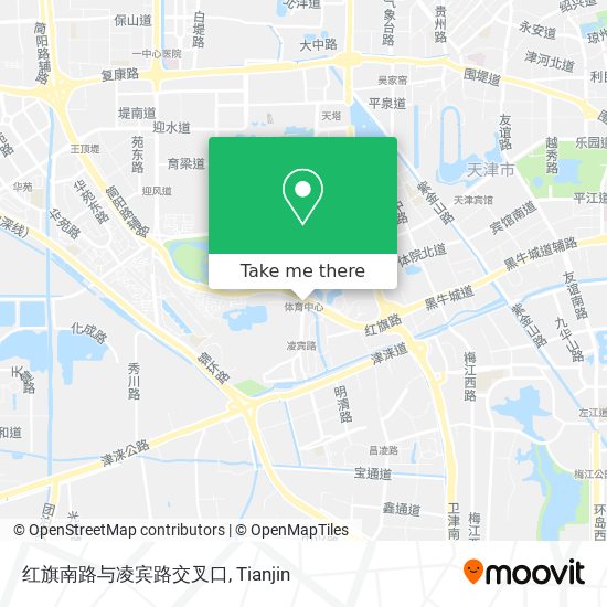 红旗南路与凌宾路交叉口 map