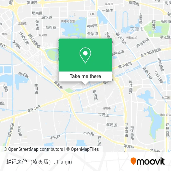 赵记烤鸽（凌奥店） map