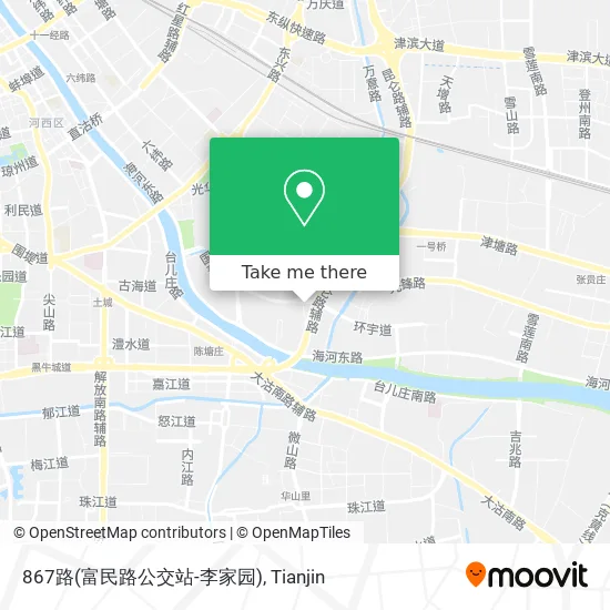 867路(富民路公交站-李家园) map