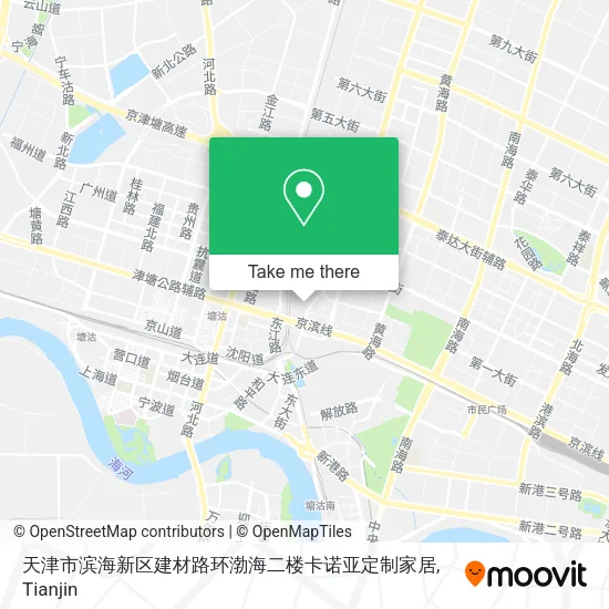 天津市滨海新区建材路环渤海二楼卡诺亚定制家居 map