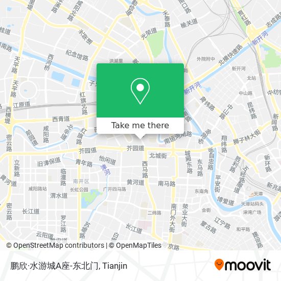 鹏欣·水游城A座-东北门 map