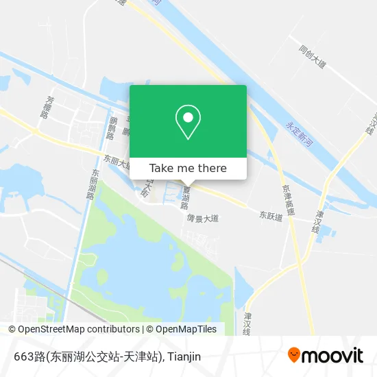 663路(东丽湖公交站-天津站) map