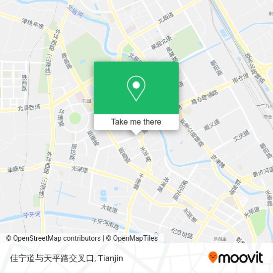 佳宁道与天平路交叉口 map