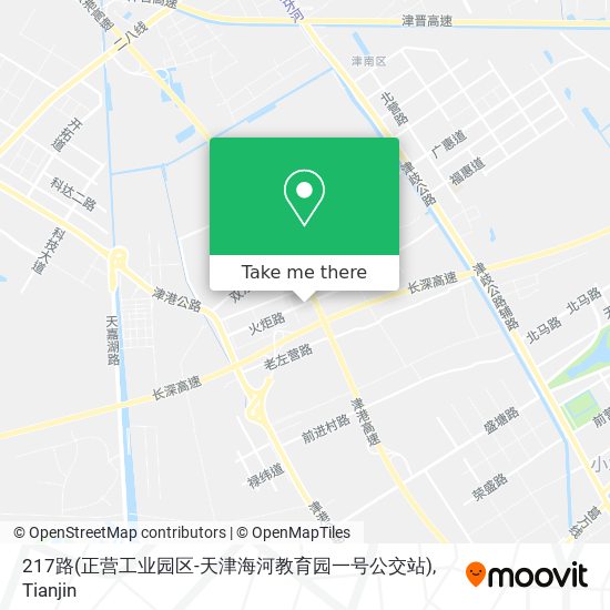 217路(正营工业园区-天津海河教育园一号公交站) map
