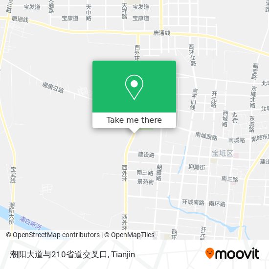 潮阳大道与210省道交叉口 map