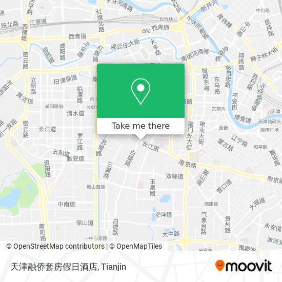 天津融侨套房假日酒店 map