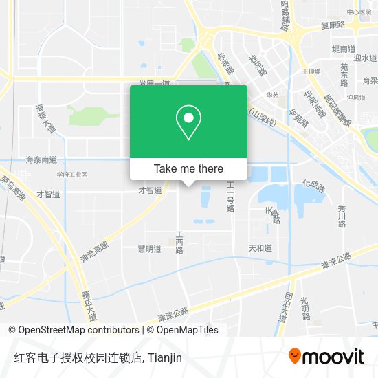 红客电子授权校园连锁店 map