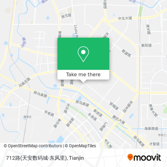 712路(天安数码城-东风里) map