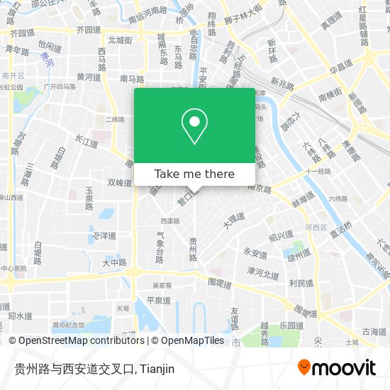贵州路与西安道交叉口 map