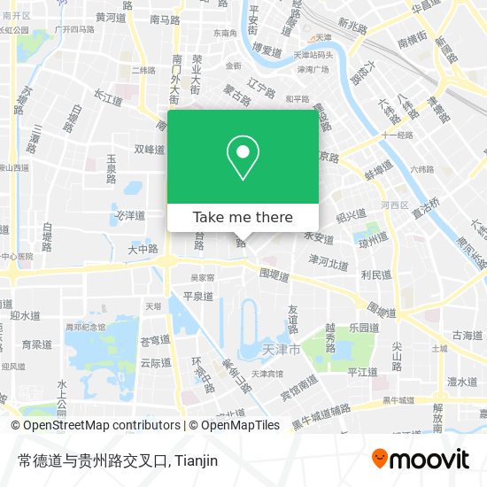 常德道与贵州路交叉口 map