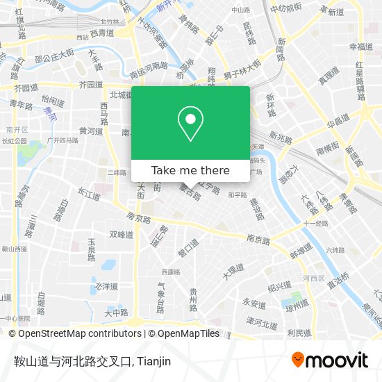 鞍山道与河北路交叉口 map