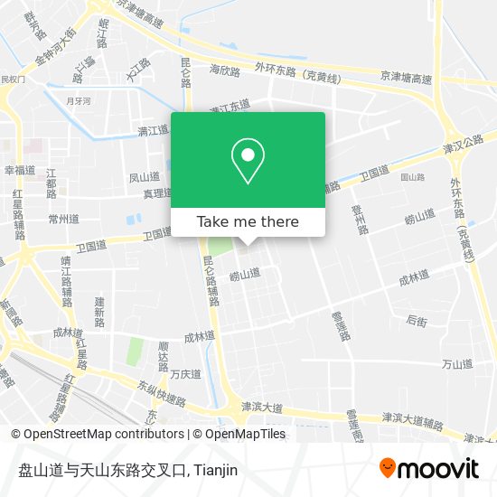 盘山道与天山东路交叉口 map