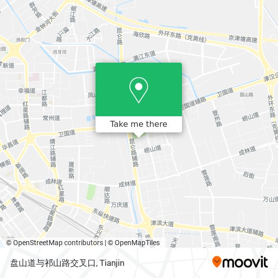 盘山道与祁山路交叉口 map