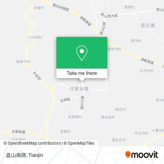 盘山南路 map