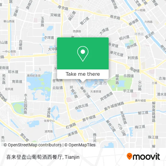 喜来登盘山葡萄酒西餐厅 map