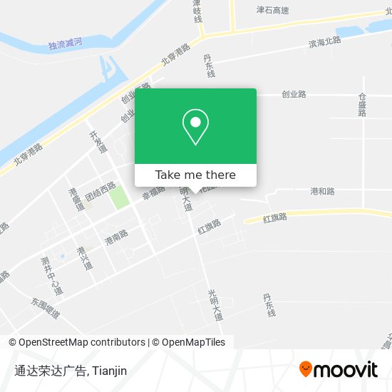 通达荣达广告 map