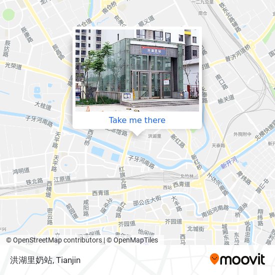 洪湖里奶站 map