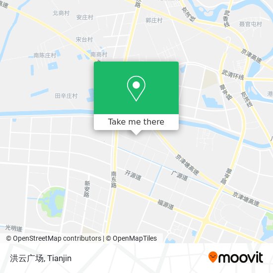 洪云广场 map