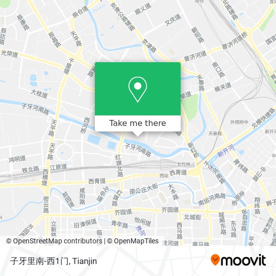 子牙里南-西1门 map