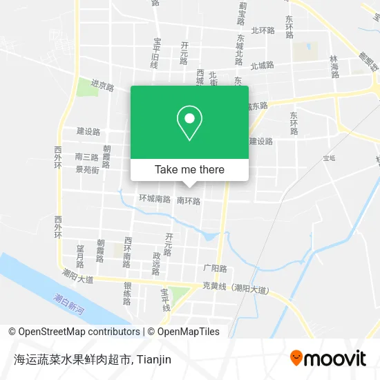 海运蔬菜水果鲜肉超市 map
