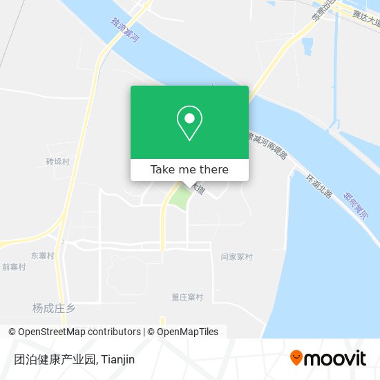 团泊健康产业园 map
