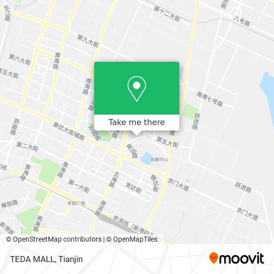 TEDA MALL map