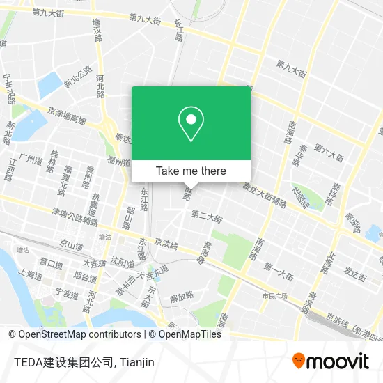 TEDA建设集团公司 map
