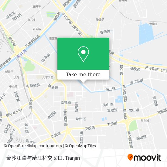 金沙江路与靖江桥交叉口 map
