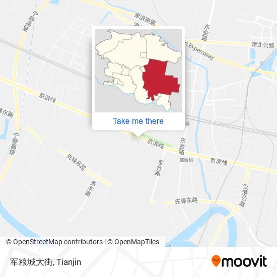 军粮城大街 map