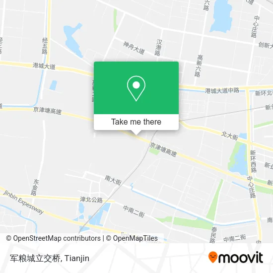 军粮城立交桥 map