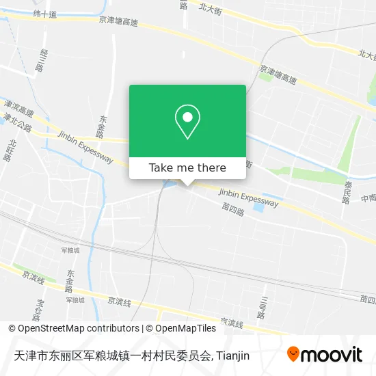 天津市东丽区军粮城镇一村村民委员会 map
