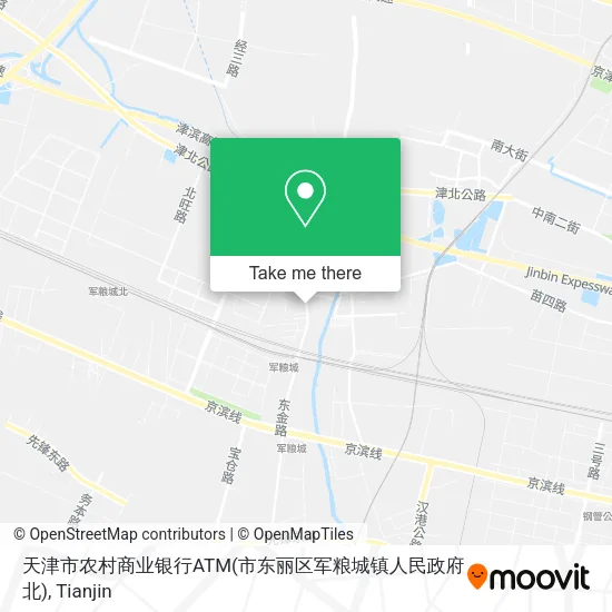 天津市农村商业银行ATM(市东丽区军粮城镇人民政府北) map