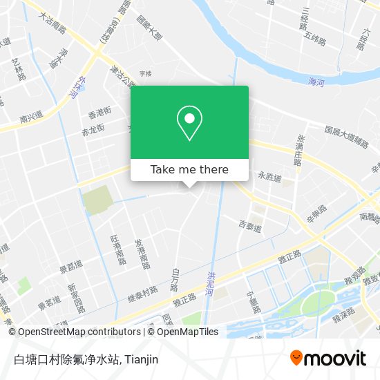 白塘口村除氟净水站 map