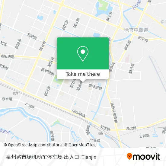 泉州路市场机动车停车场-出入口 map