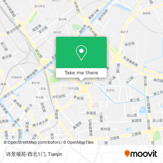 诗景颂苑-西北1门 map